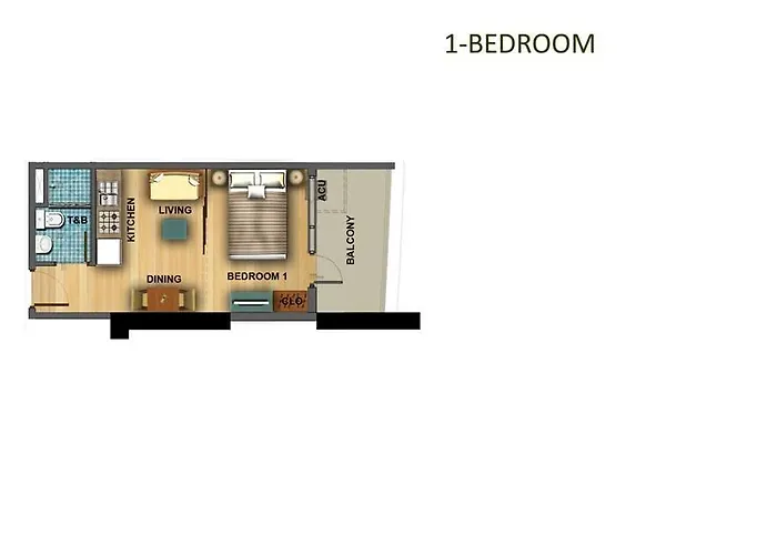 Azure C7 Balcony, Wifi, Near Mall Airport Apartment *